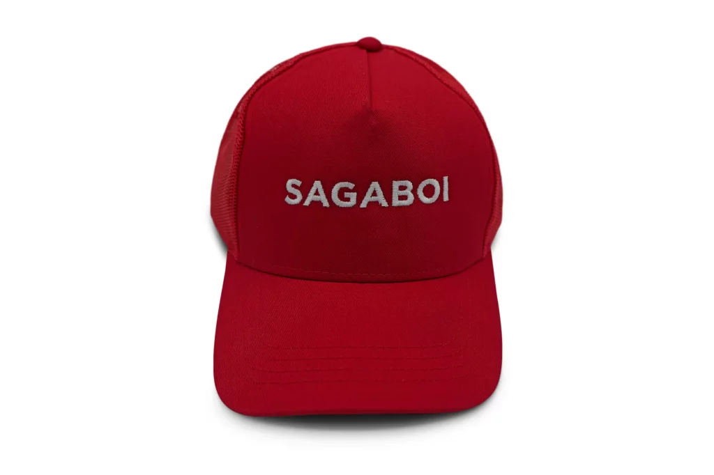SagaboiRedTruckerCap